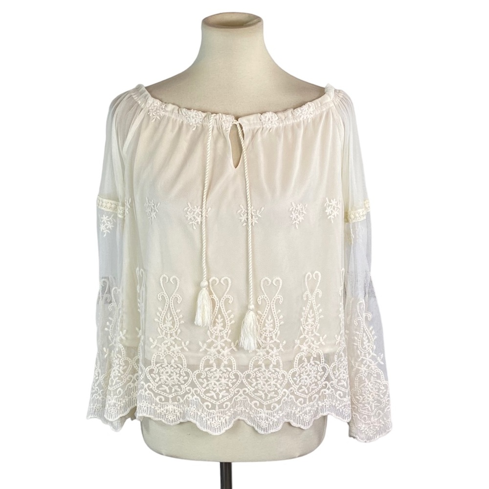 Woman’s Ganji boho peasant blouse size M